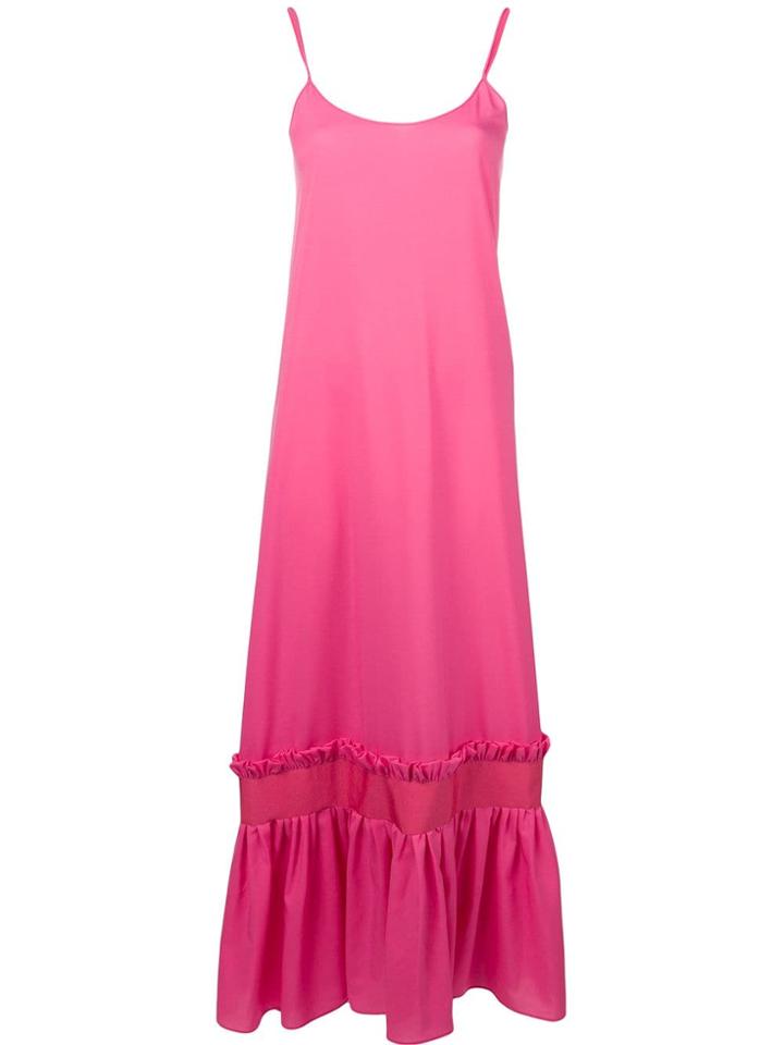 Gina Gathered Hem Maxi Dress - Pink