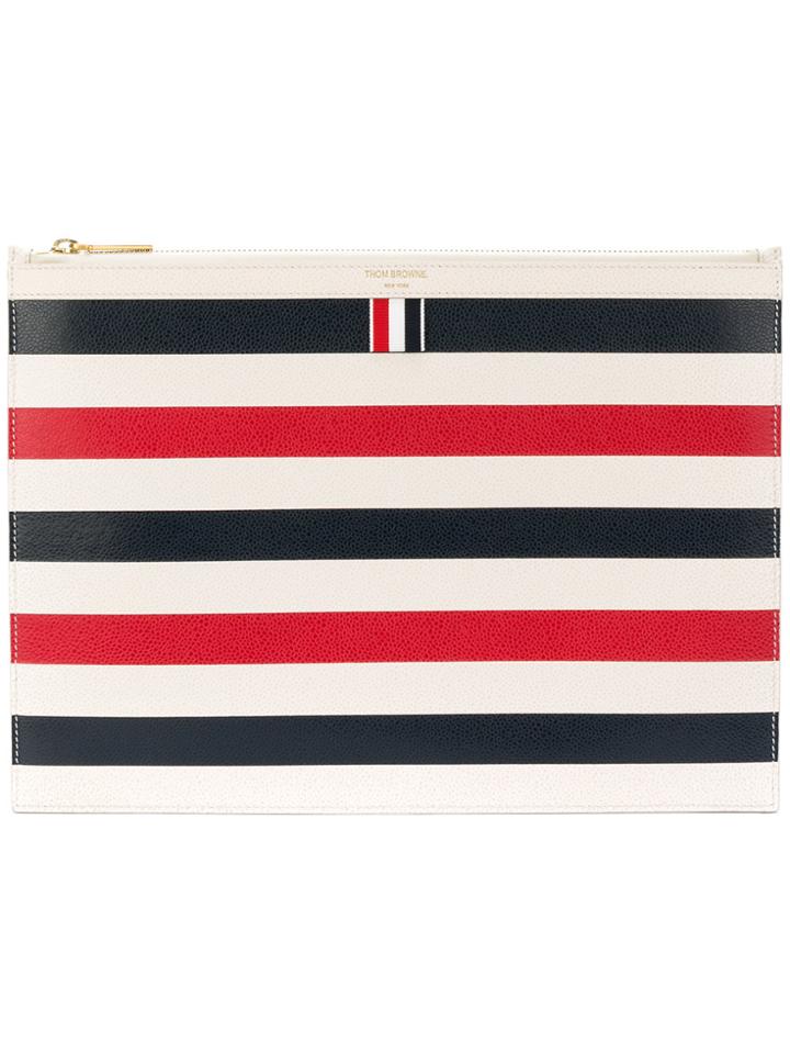 Thom Browne Striped Document Holder - Multicolour