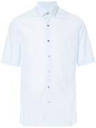Lanvin Shortsleeved Button Shirt - Blue