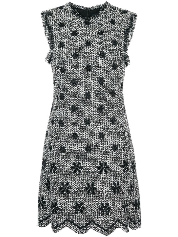 Giambattista Valli Embroidered Flower Dress - Black