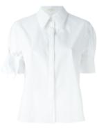 Delpozo Pointed Collar Shirt, Women's, Size: 38, White, Cotton