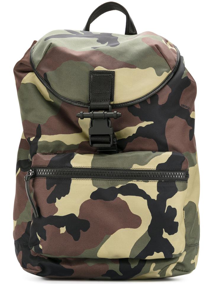 Givenchy Camouflage Backpack - Green