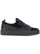 Giuseppe Zanotti Design Side Zip Sneakers - Black