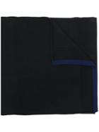 Kenzo Contrast Hem Scarf - Black