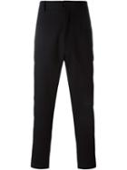 Société Anonyme Slim Tapered Trousers, Men's, Size: 50, Black, Cotton/linen/flax