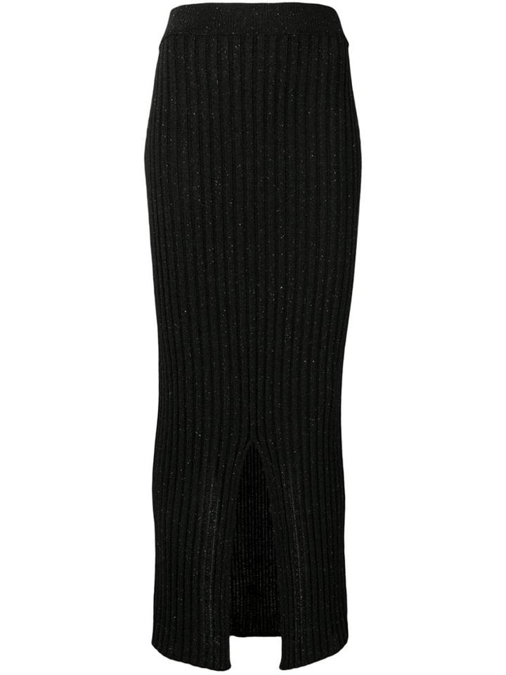 See By Chloé Ribbed Knit Skirt - Black