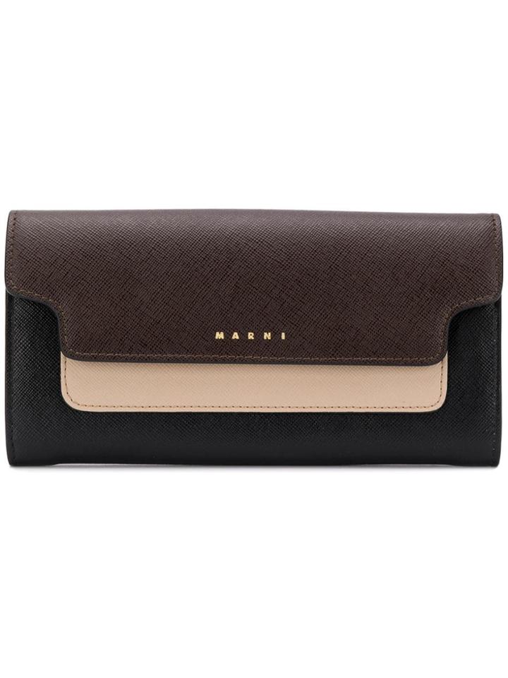 Marni Trunk Continental Wallet - Black