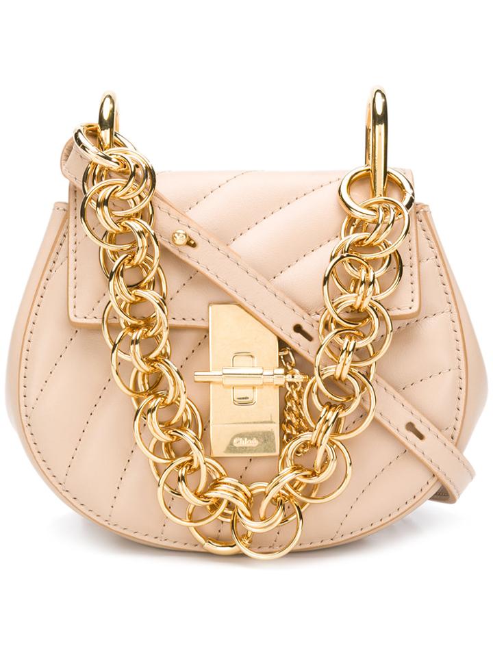 Chloé Small Drew Bijou Shoulder Bag - Nude & Neutrals