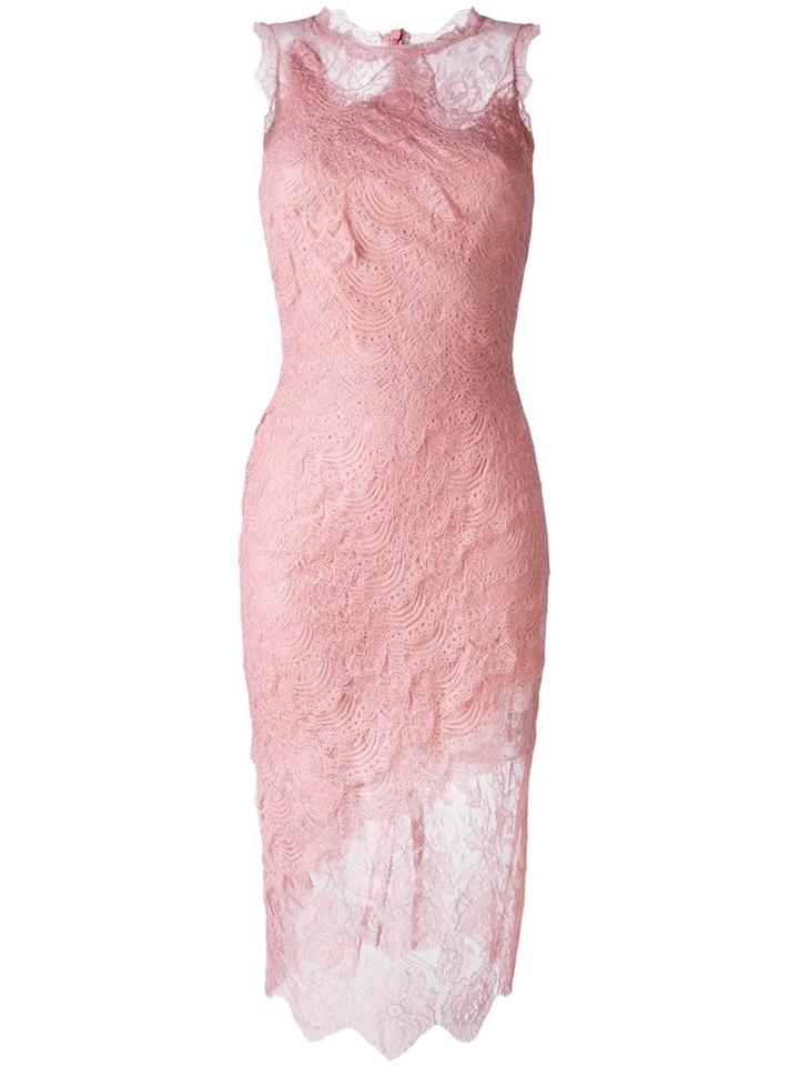 Ermanno Scervino Lace Overlay Fitted Dress