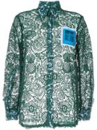 Nº21 Sheer Crochet Shirt - Green