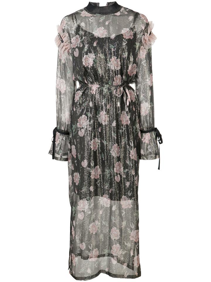 Mother Of Pearl - Rosemary Metallic Dress - Women - Silk/lurex/polyester - 10, Women's, Blue, Silk/lurex/polyester