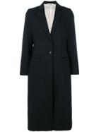 Barena Long Single-breasted Coat - Black