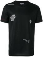 Lanvin Embroidered Motif T-shirt, Men's, Size: Xs, Black, Cotton/viscose