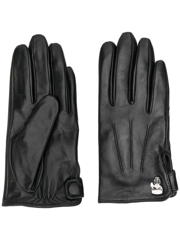 Karl Lagerfeld Pin-embellished Gloves - Black
