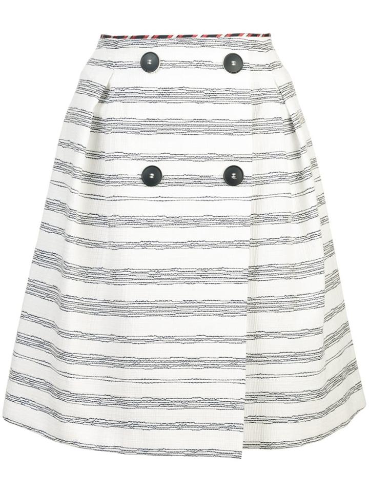Paule Ka Short A-line Skirt - White