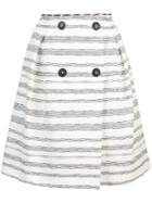 Paule Ka Short A-line Skirt - White