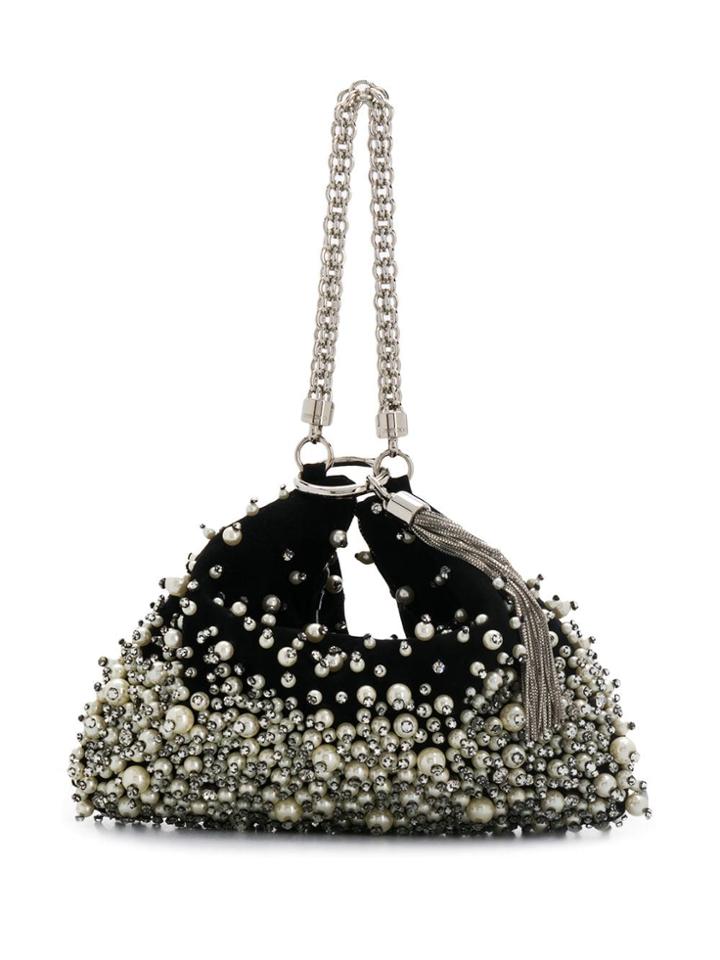 Jimmy Choo Callie Embellished Clutch - Black