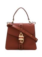 Chloé .padlock Detail Tote Bag - Brown