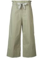 Luisa Cerano Bow Detail Trousers - Green