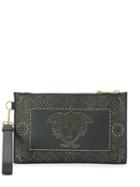 Versace Medusa Studded Bag - Black