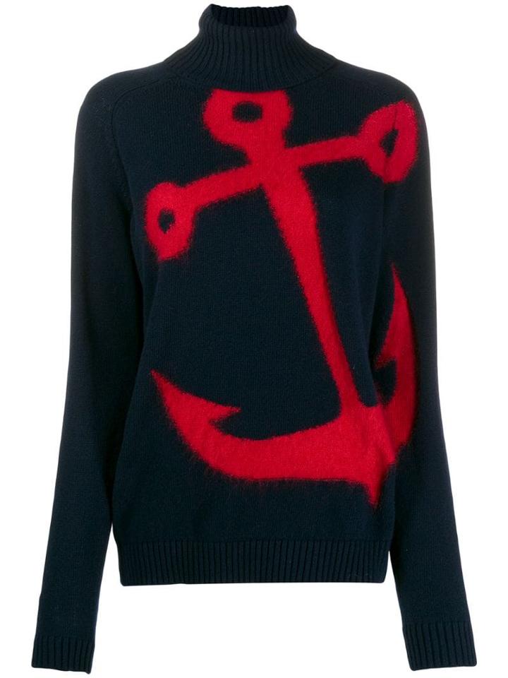 Nº21 Anchor Motif Jumper - Blue