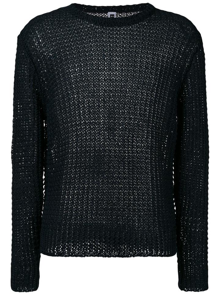 Bark (brown) - Open Weave Jumper - Men - Linen/flax - Xl, Linen/flax