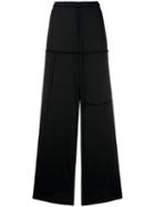 Lost & Found Rooms Exposed Seam Palazzo Pants, Women's, Size: Small, Black, Cotton