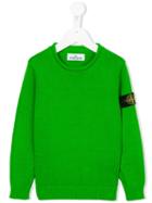 Stone Island Kids Logo Patch Sweatshirt, Size: 10 Yrs, Green