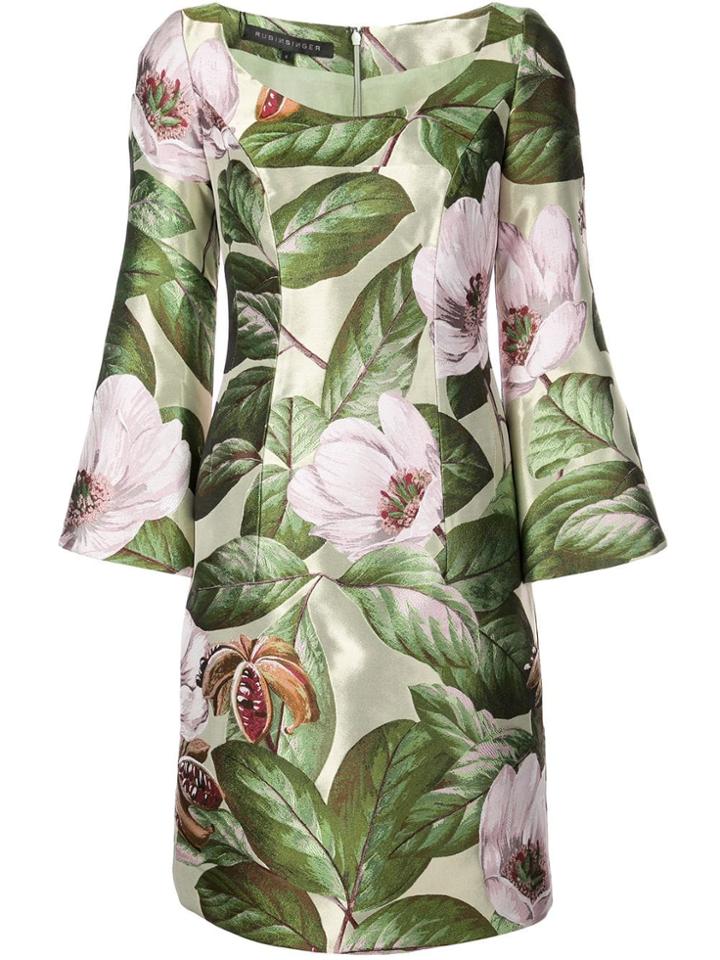 Rubin Singer Floral Metallic Dress - Multicolour
