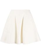Courrèges High-waist A-line Skirt - White
