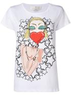 Elisabetta Franchi Graphic Print T-shirt - White