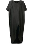 Federica Tosi Asymmetric Kaftan Dress - Black