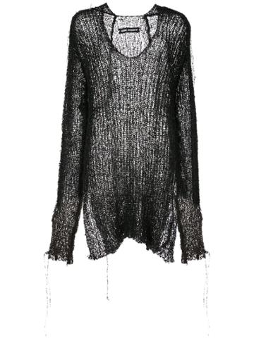 Cedric Jacquemyn Shredded Jumper - Black