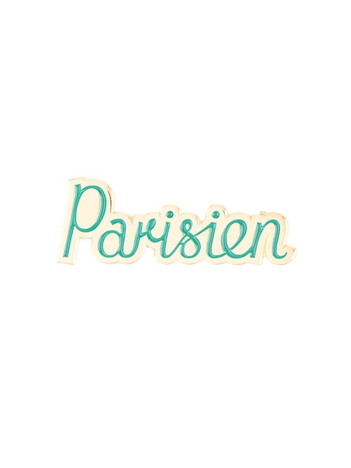 Maison Kitsuné Parisien Brooch - Gold