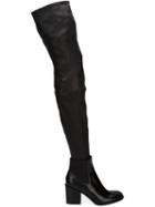 Maison Margiela Thigh High Boots, Women's, Size: 37, Black, Leather