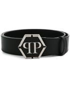 Philipp Plein Statement Buckled Belt - Black