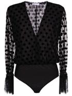 Nk Polka Dot Tulle Body - Black