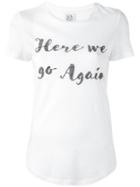 Zoe Karssen Here We Go Again T-shirt, Women's, Size: Large, White, Cotton/modal