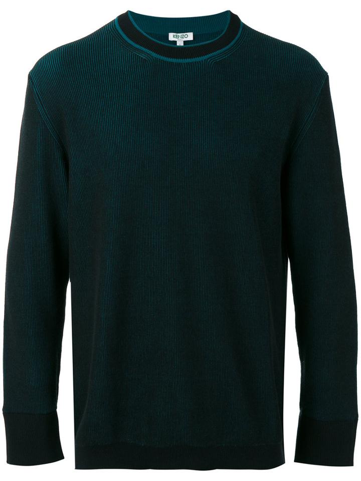 Kenzo Ribbed Sweatshirt, Men's, Size: Medium, Green, Cotton