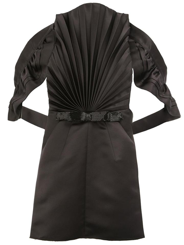 Maison Margiela Pleated Front Backless Blouse - Black