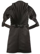 Maison Margiela Pleated Front Backless Blouse - Black