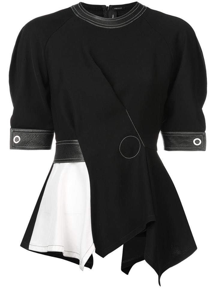 Yigal Azrouel Asymmetric Blouse - Black