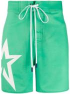 Perfect Moment Star Swim Shorts - Green