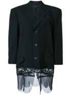 Comme Des Garçons Vintage Buttoned Blazer - Black