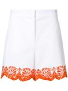 Emilio Pucci Embroidered Shorts - White