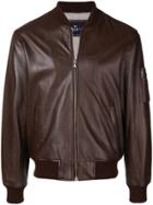Hackett Nappa Bomber Jacket - Brown