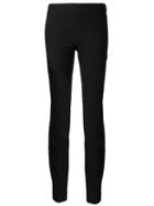 Lanvin Straight Trousers, Women's, Size: 40, Black, Viscose/wool/spandex/elastane