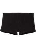 Baja East 'boy' Knitted Shorts, Size: 00, Black, Cotton