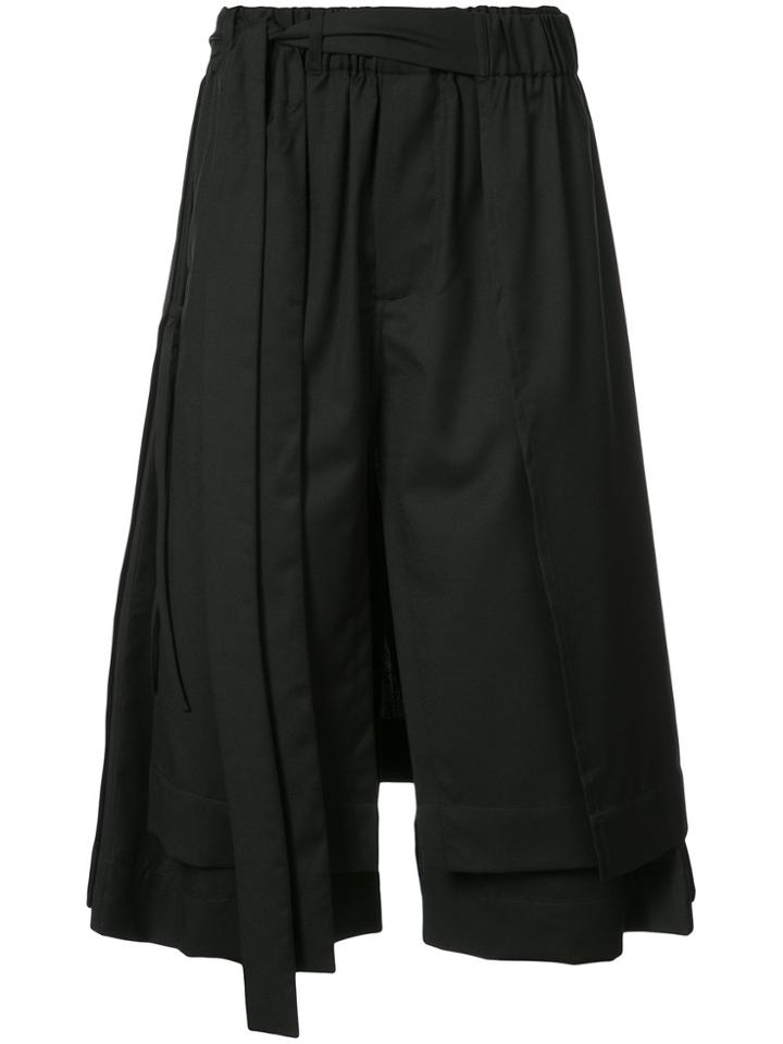 Craig Green Wide Leg Cropped Pants - Black