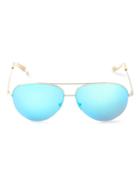Victoria Beckham Aviator Sunglasses, Women's, Grey, Acetate/steel